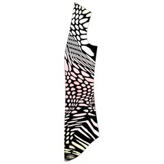 Abstract Fauna Pattern When Zebra And Giraffe Melt Together Drape Collar Cardigan by BangZart