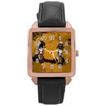 Motorsport  Rose Gold Leather Watch 