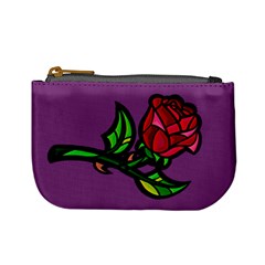 Leaning Rose Coin Change Purse by Ellador