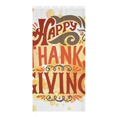 Happy Thanksgiving Sign Shower Curtain 36  X 72  (stall)  by Mariart
