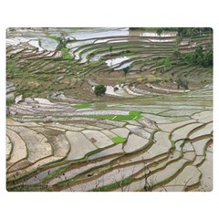 Rice Fields Terraced Terrace Double Sided Flano Blanket (medium)  by Nexatart