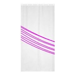 Electricty Power Pole Blue Pink Shower Curtain 36  X 72  (stall)  by Mariart