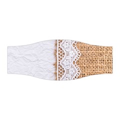 Parchement,lace And Burlap Stretchable Headband by NouveauDesign