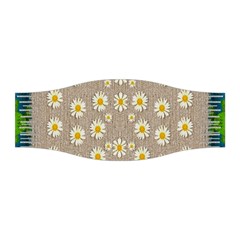 Star Fall Of Fantasy Flowers On Pearl Lace Stretchable Headband by pepitasart