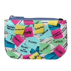 Stickies Post It List Business Large Coin Purse by Celenk
