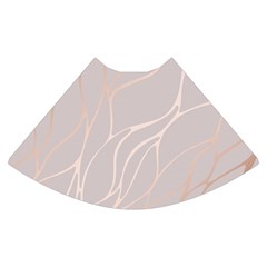 Rose Gold, Wave,beautiful,feminine,chic,elegant,metallic,modren,wedding,pink,trendy High Waist Skirt by NouveauDesign