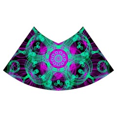 Pattern Velvet Flared Midi Skirt by gasi