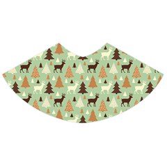 Reindeer Tree Forest Art Skater Skirt by patternstudio