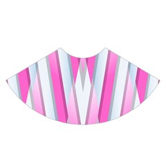 Geometric 3d Design Pattern Pink A-line Skirt by Celenk