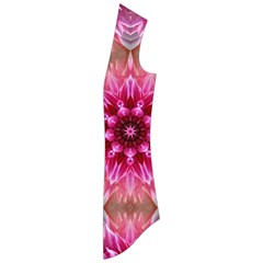 Flower Mandala Art Pink Abstract Drape Collar Cardigan by Celenk