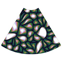 Fuzzy Abstract Art Urban Fragments Flared Maxi Skirt by Celenk