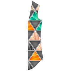 Abstract Geometric Triangle Shape Drape Collar Cardigan by Nexatart