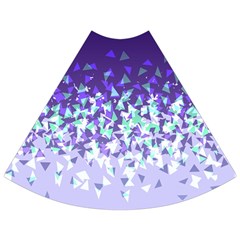 Purple Disintegrate Flared Maxi Skirt by jumpercat