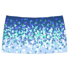 Blue Disintegrate Folding Skater Skirt by jumpercat