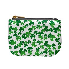 St  Patricks Day Clover Pattern Mini Coin Purses by Valentinaart