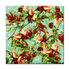 Fruit Blossom Tile Coasters by snowwhitegirl
