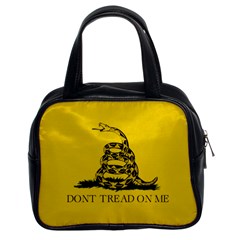 Gadsden Flag Don t Tread On Me Classic Handbags (2 Sides) by snek