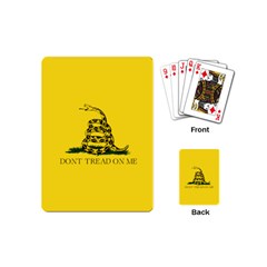 Gadsden Flag Don t Tread On Me Playing Cards (mini)  by snek