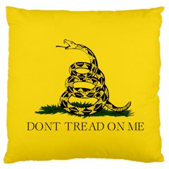 Gadsden Flag Don t Tread On Me Large Cushion Case (two Sides) by snek