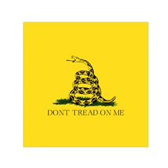 Gadsden Flag Don t Tread On Me Small Satin Scarf (square) by snek
