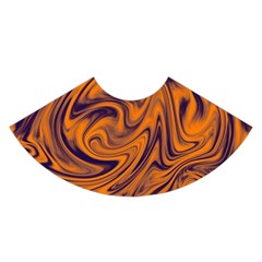 Orange And Purple Liquid Mini Skirt by berwies