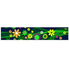 Flower Power Flowers Ornament Large Flano Scarf  by Sapixe