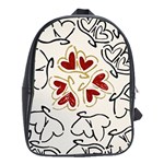 Love Love hearts School Bag (XL)