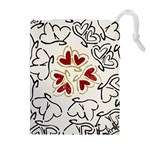 Love Love hearts Drawstring Pouches (Extra Large)