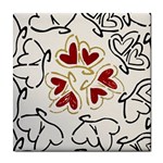 Love Love Hearts Tile Coasters Front