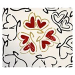 Love Love Hearts Double Sided Flano Blanket (Small) 