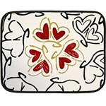 Love Love Hearts Fleece Blanket (Mini)