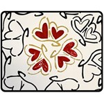 Love Love Hearts Fleece Blanket (Medium) 