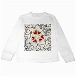 Love Love Hearts Kids Long Sleeve T-Shirts Front