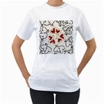Love Love Hearts Women s T-Shirt (White) 