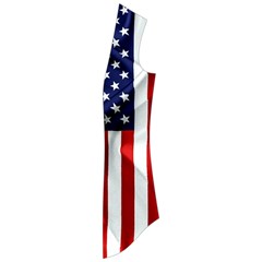 American Usa Flag Vertical Drape Collar Cardigan by FunnyCow