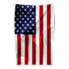 American Usa Flag Vertical Velvet Midi Pencil Skirt by FunnyCow