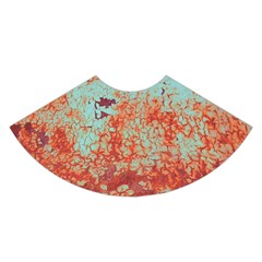 Orange Blue Rust Colorful Texture A-line Skirt by Nexatart