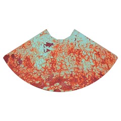 Orange Blue Rust Colorful Texture Mini Flare Skirt by Nexatart