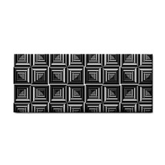 Pattern Op Art Black White Grey Hand Towel by Nexatart