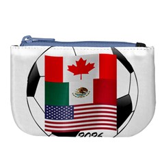 United Football Championship Hosting 2026 Soccer Ball Logo Canada Mexico Usa Large Coin Purse by yoursparklingshop