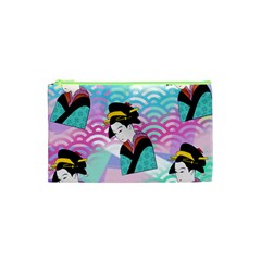 Japanese Abstract Cosmetic Bag (xs) by snowwhitegirl