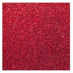 Red  Glitter Large Satin Scarf (square)