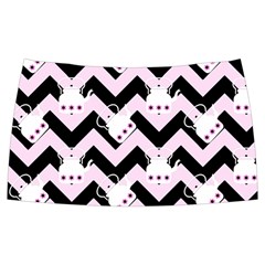 Pink Teapot Chevron Folding Skater Skirt by snowwhitegirl