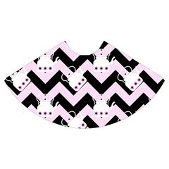 Pink Teapot Chevron Mini Flare Skirt by snowwhitegirl