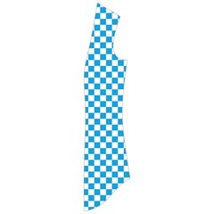 Oktoberfest Bavarian Blue And White Checkerboard Drape Collar Cardigan by PodArtist