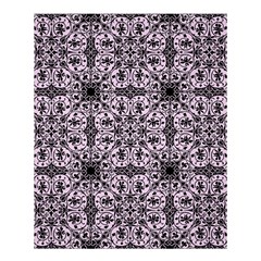 Ornamental Pink Black Shower Curtain 60  X 72  (medium)  by snowwhitegirl