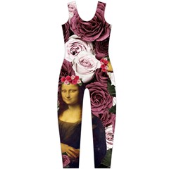 Mona Lisa Floral Black One Piece Catsuit