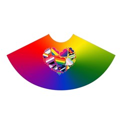 Lgbt Community Pride Heart A-line Skater Skirt by PrideMarks