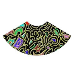 Swirl Retro Abstract Doodle A-line Skirt by dressshop