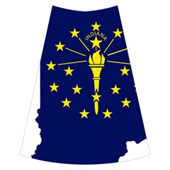 Flag Map Of Indiana Full Length Maxi Skirt by abbeyz71